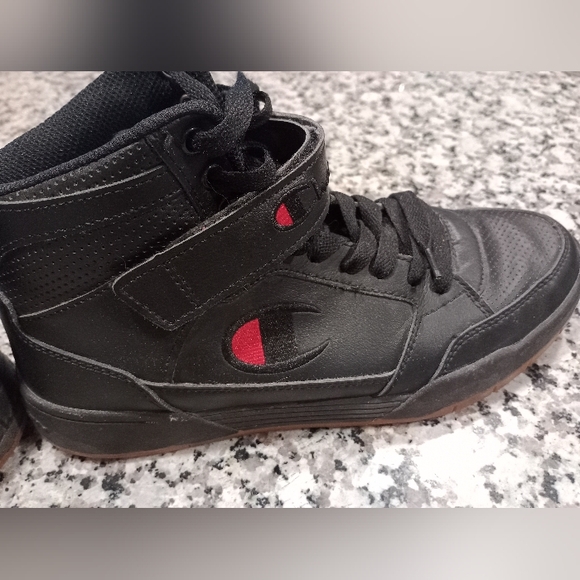 Men's Champion Arena Power HI Black Lifestyle Sneakers Size 8.5 **EUC** - Picture 5 of 9